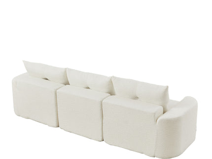 3 Seater With Thickened Armrests Sofa For Living Room