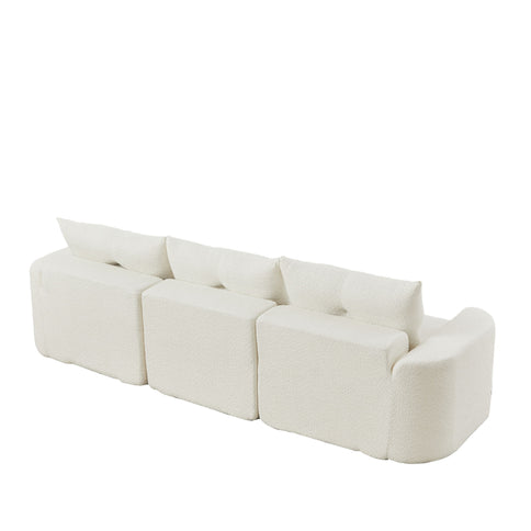 3 Seater With Thickened Armrests Sofa For Living Room