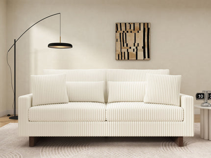 Modern Loveseat Sofa With 4 Pillows