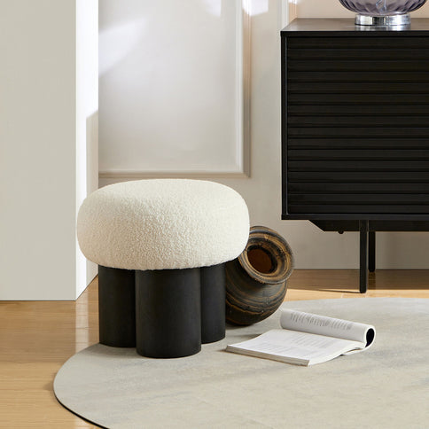 Versatile Mushroom Stool With Cushion