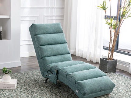 Massage Chaise Lounge Indoor With Remote Control, Ergonomic Electric Massage Lounger