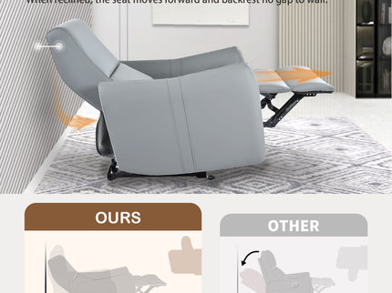 Wall Hugger Power Recliner Chair With USB Port (Type-C)