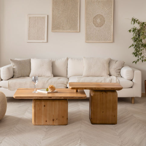 Square Coffee Table Set (Set of 2)