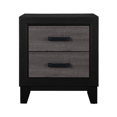 Soluto - Nightstand - Gray / Black