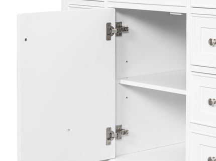 Modern Bathroom Vanity Base Only With 1 Cabinet And 6 Drawers