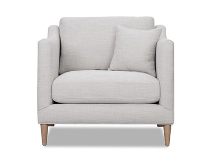 Chair With High Track Arms - Beige