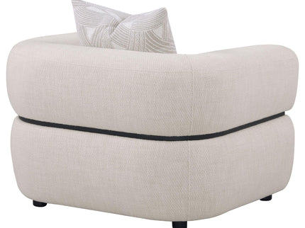 Ramsay - Round Arm Accent Chair - Beige