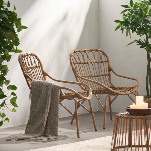 Monsoon - Outdoor Accent Chair With Open Weave Design