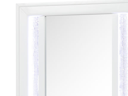 Abigale - Nightstand Top Mirror With LED Lighting (Only Mirror Top) - White