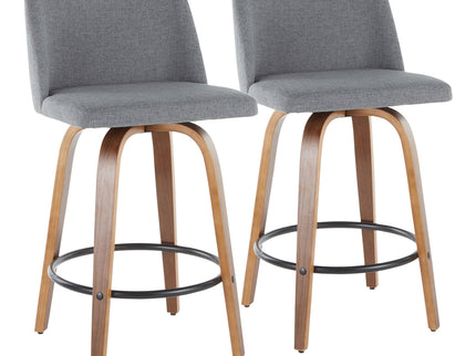 Toriano - Mid Century Modern, Counter Stool (Set of 2)