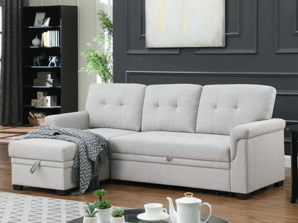 Lucca - Reversible Sleeper Sectional Sofa With Storage Chaise