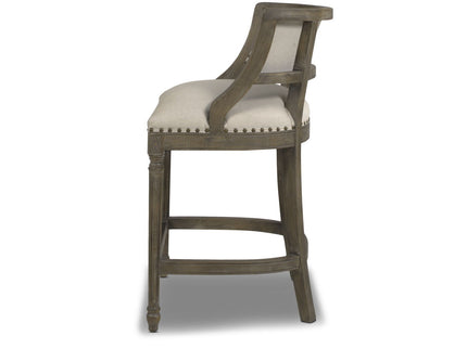 Paris - Farmhouse Counter Height Bar Stool With Backrest