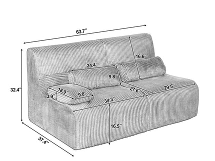 Modern Sectional Loveseat With Ergonomic Design