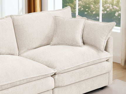 Modular U Shaped Sectional Sofa, 4 Seater Comfy Cloud Couch