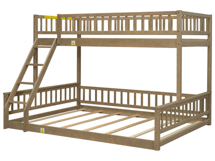 Bunk Bed With Ladder And Guardrails