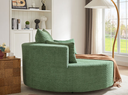 360° Swivel Accent Barrel Chair With 3 Removable Pillows For Living Room