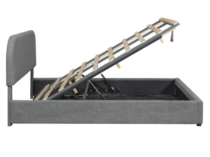 Upholstered Platform Bed With Hydraulic Storage System