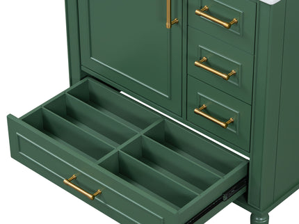 Traditional Bathroom Vanity Set With Soft Close Doors