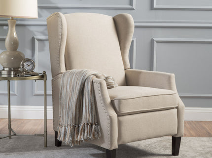 Westeros Wing Back Fabric Upholstered Recliner