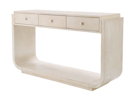 Console Table With 3 Drawers, Display Shelf