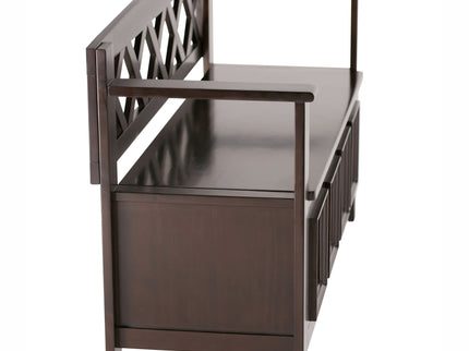 Amherst - Entryway Storage Bench - Hickory Brown