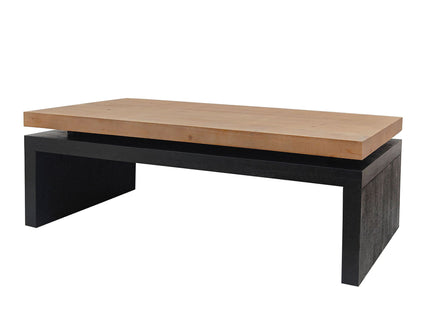 Coffee Table Rectangular Center Table For Living Room - Black / Natural / Multi / Natural Multi / Natural Wood / Natural Wood Wash