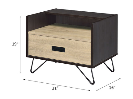 Melkree - Accent Table With Display & Utility Function - Black