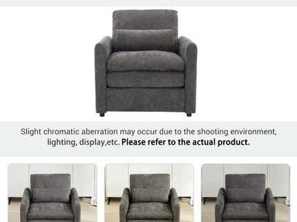 Cozy Upholstered Cushion Armchair For Living Room
