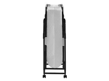 Folding Rollaway Bed With 4" Twin Mattress - White