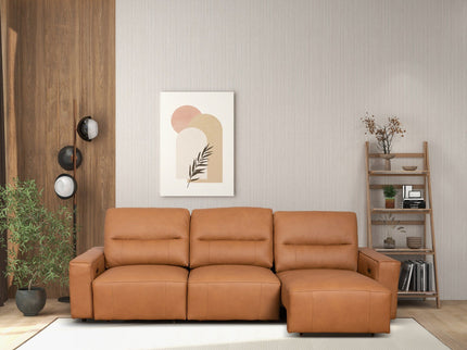 Grant - Triple Power Convertible Sofa - Cognac