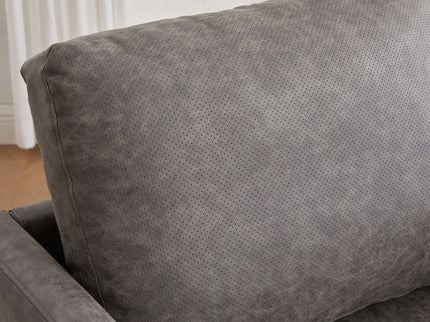 Modern Upholstered Square Swivel Accent Chair With 360 Degree Rotation