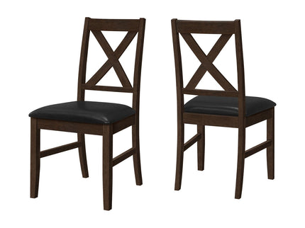Dining Chair Side, Upholstered For Dining Room, Transitional (Set of 2)