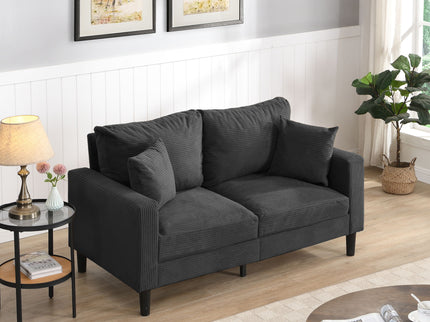 Modern Upholstered Loveseat Sofa, High Resilience