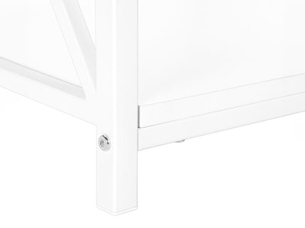 3 Tier Accent Table, Side Marble Look Contemporary & Modern