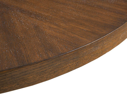 Round Coffee Table With Solid Veneer Top
