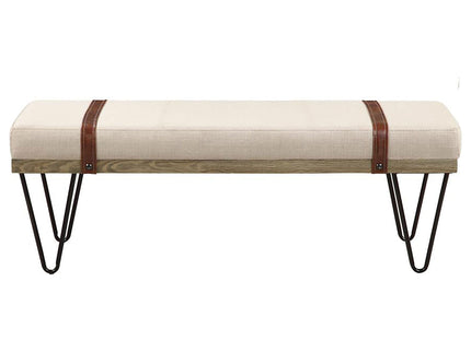 Karis - Upholstered Accent Bench - Beige