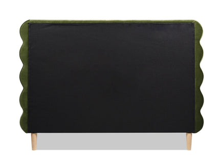 Stockholm - Modern Wavy Headboard Platform Bed