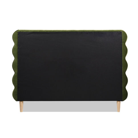 Stockholm - Modern Wavy Headboard Platform Bed