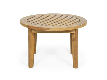 Patio Furniture Set, Outdoor Acacia Wood Patio Club Chair With Table