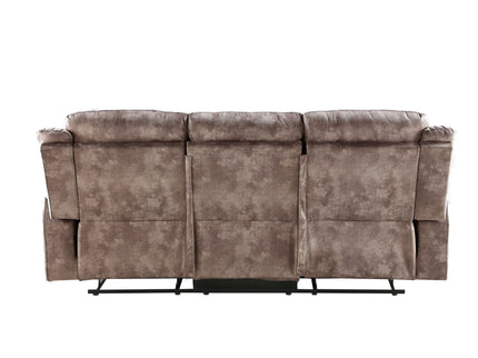 Zubaida - Two Tone Recliner Sofa With USB Port Drop Down Table