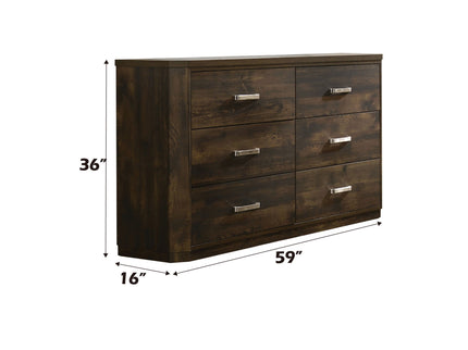 Elettra - Rustic Dresser - Walnut