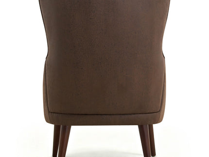 Leisure Chair With Curved Backrest