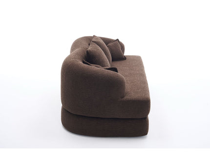 Foldable Sofa Bed, Boneless Couch Convertible Sleeper With 4 Pillows