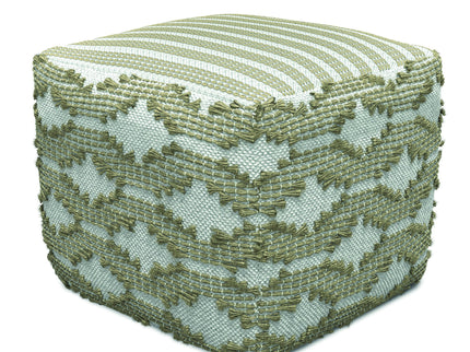 Rowan - Square Pouf Ottoman - Natural