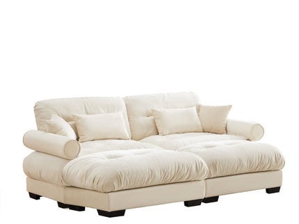 Super Comfort Oversized Modular Sectional Sofa With Movable Ottoman