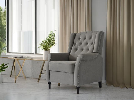 Brand New Recliner Sofa Cozy Soft Living Room Sofa Chair - Light Gray