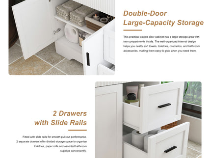 Modern Bathroom Vanity With 2 Drawers