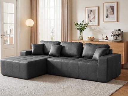 L - Shaped Corner Chaise Sofa Bed