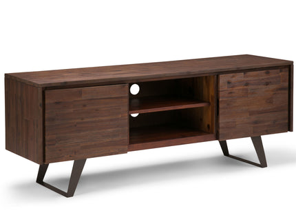 Lowry - TV Media Stand - Distressed Charcoal Brown