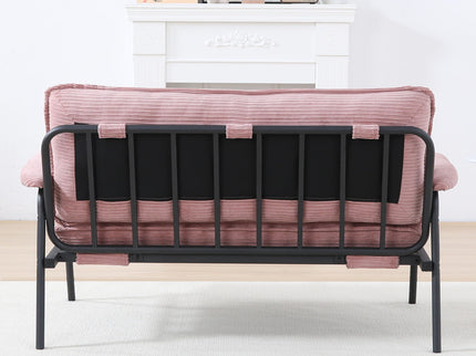 Modern Metal Frame Sofa With Sponge Filling For Compact Spaces And Versatile Use
